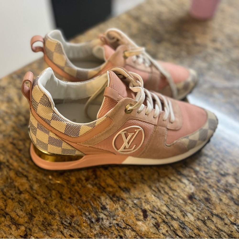 Louis Vuitton run away sneakers gently used.